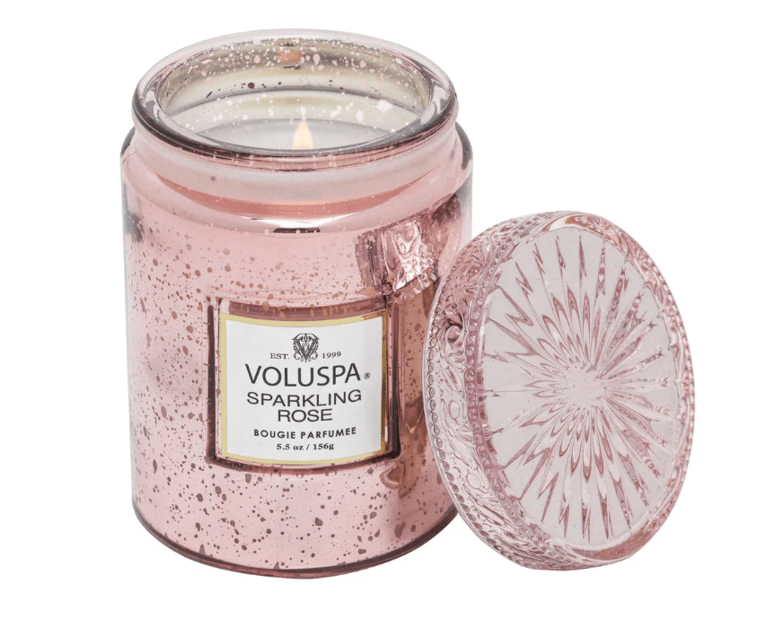 Voluspa Candles Sparkling Rose Small Jar Candle