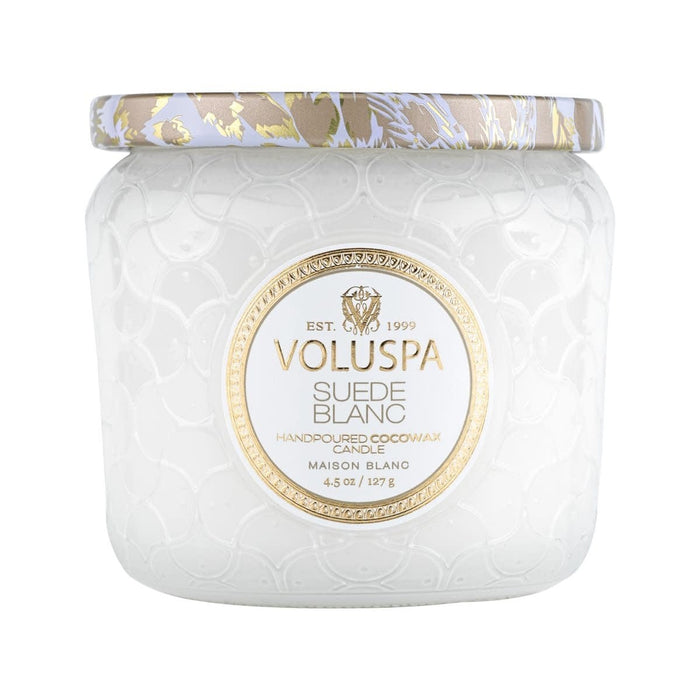 Voluspa Candles Suede Blanc Petite Jar Candle