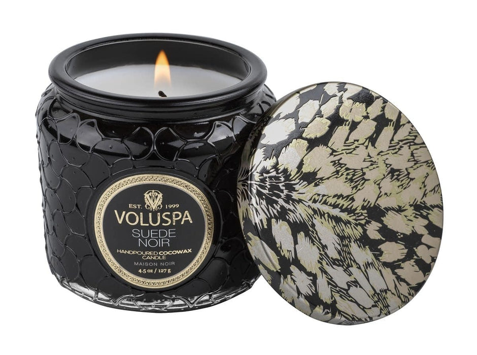 Voluspa Candles SUEDE NOIR PETITE JAR CANDLE