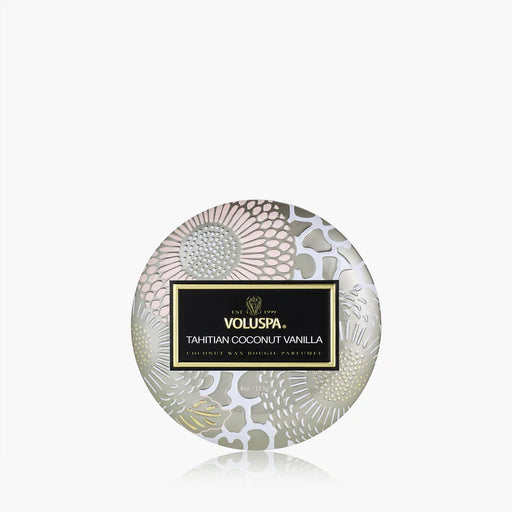 Voluspa Candles Tahitian Coconut Vanilla Mini Tin Candle