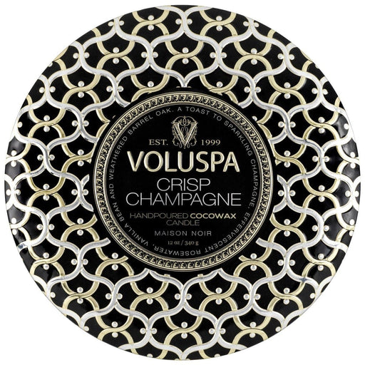 Voluspa Candles Voluspa CRISP CHAMPAGNE 3 WICK TIN CANDLE