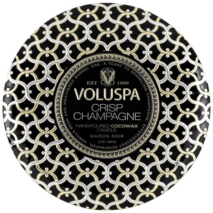 Voluspa Candles Voluspa CRISP CHAMPAGNE 3 WICK TIN CANDLE