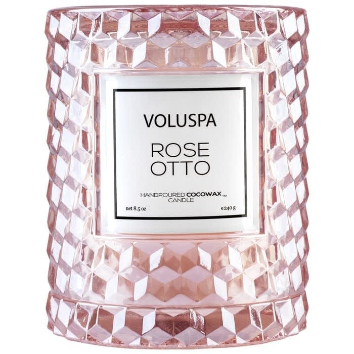 Voluspa Candles Voluspa Rose Otto Icon Candle with Cloche Cover