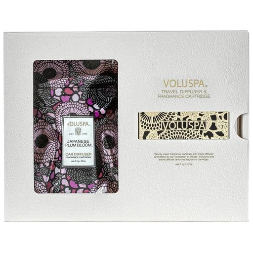 Voluspa Japanese Plum Bloom Travel Diffuser and Fragrance Cartridge