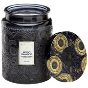 Voluspa Moso Bamboo Large Glass Jar Candle