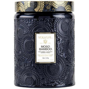 Voluspa Moso Bamboo Large Glass Jar Candle