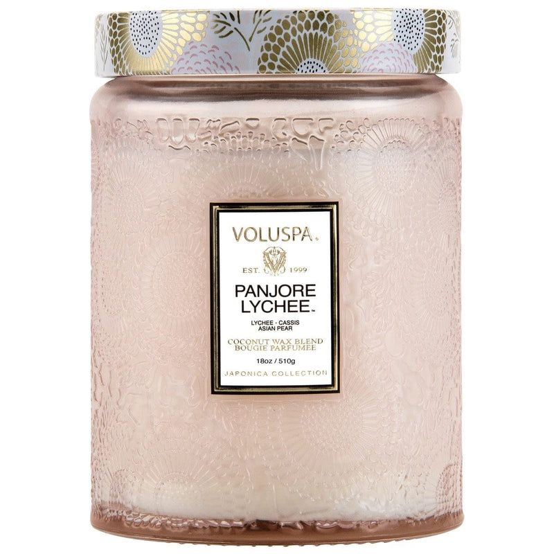 Voluspa Panjoree Lyche Large Glass Jar Candle