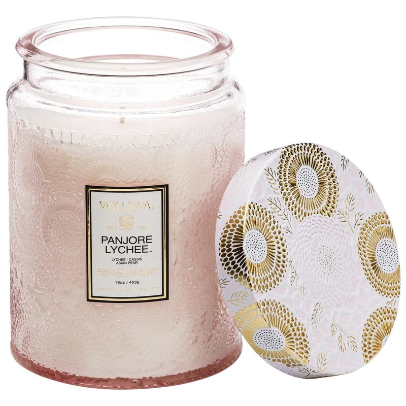 Voluspa Panjoree Lyche Large Glass Jar Candle