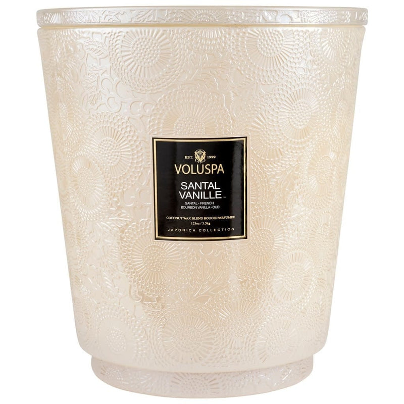 Voluspa SANTAL VANILLE 5 WICK HEARTH CANDLE