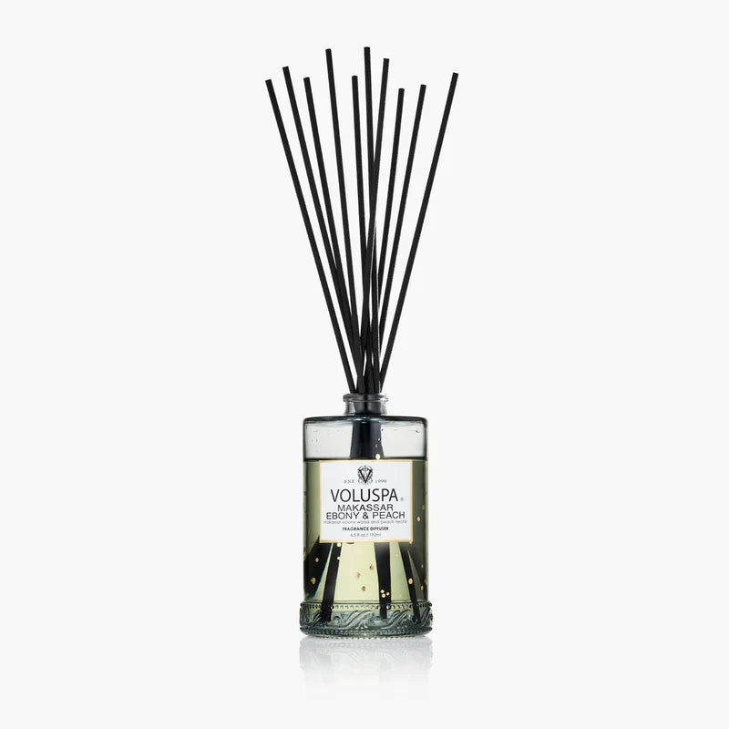 Voluspa Scent Diffuser Makassar Ebony & Peach Reed Diffuser