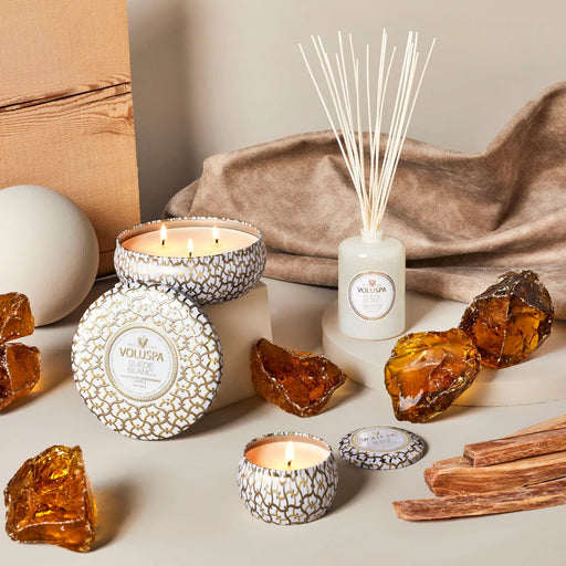 Voluspa Scent Diffuser Suede Blanc Reed Diffuser