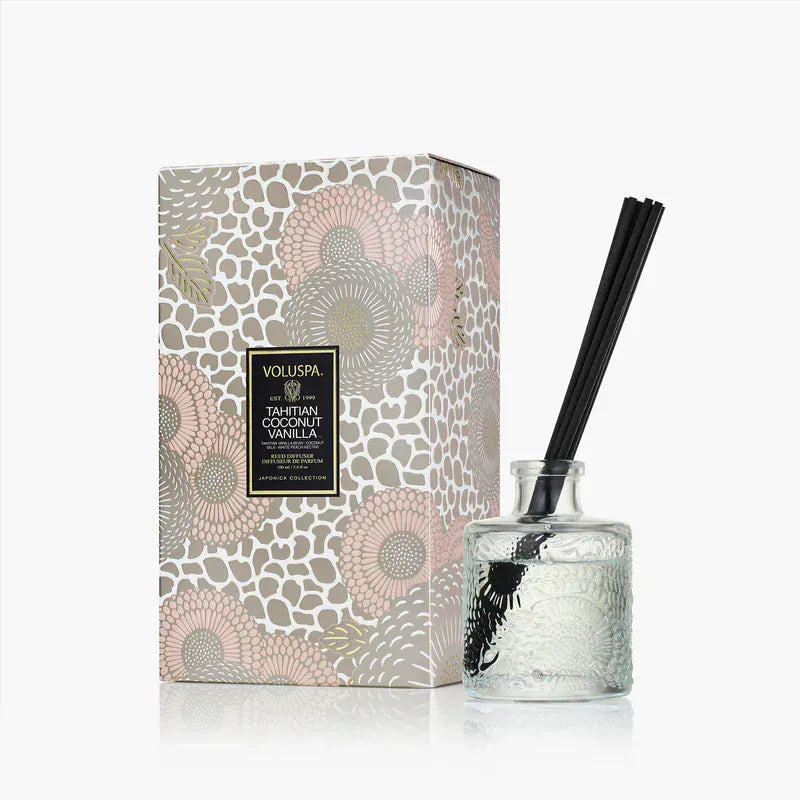 Voluspa Scent Diffuser Tahitian Coconut Vanilla Reed Diffuser
