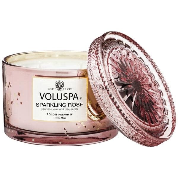 Voluspa Sparkling Rose - Corta maison Candle with lid