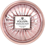 Voluspa Sparkling Rose - Corta maison Candle with lid