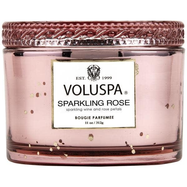 Voluspa Sparkling Rose - Corta maison Candle with lid