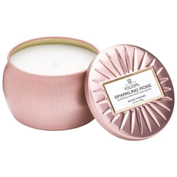 Voluspa Sparkling Rose - Mini Decorative Tin