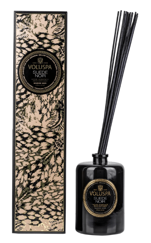 Voluspa SUEDE NOIR REED DIFFUSER