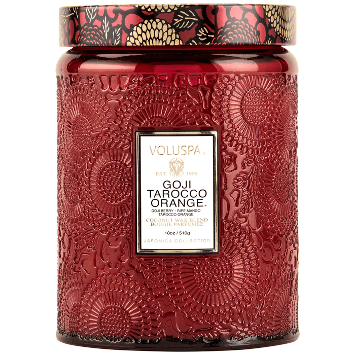 Voluspa Unclassified Goji & Tarocco Orange Large Glass Jar Candle