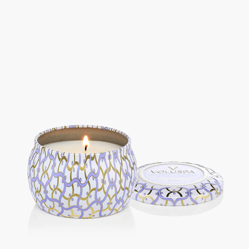 Voluspa Unclassified Mountain Lavender & Chamomile Mini Tin Candle