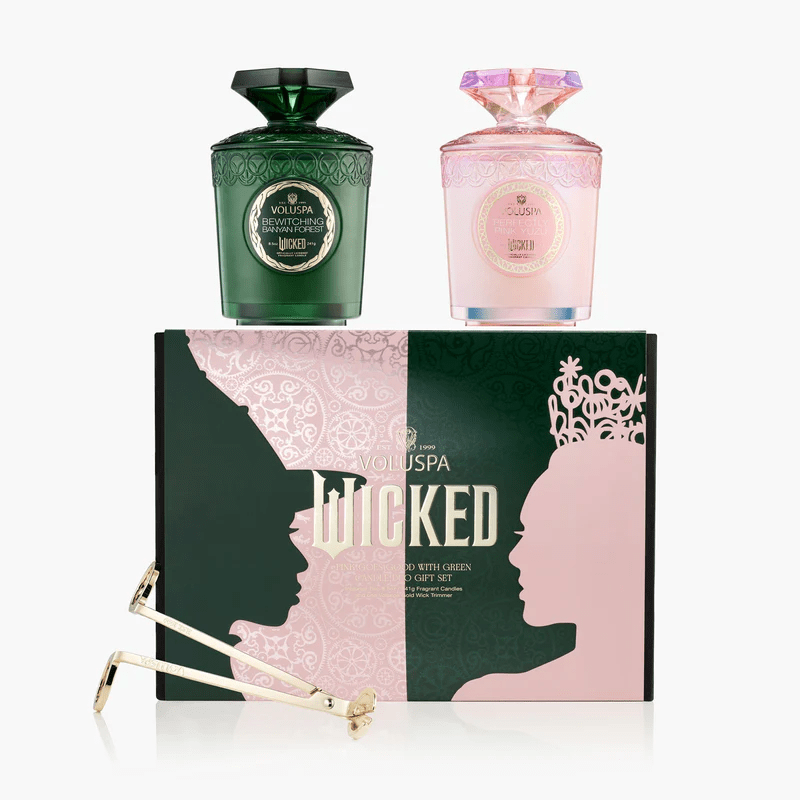 Voluspa Unclassified Pink Goes Good with Green Candle Gift Set