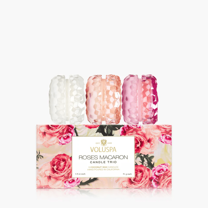 Voluspa Unclassified Roses Macaron Trio Gift Set