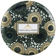 Voluspa Voluspa French Cade & Lavender 3 Wick Candle in Decorative Tin