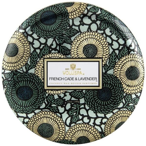 Voluspa Voluspa French Cade & Lavender 3 Wick Candle in Decorative Tin