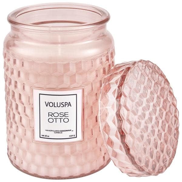 Voluspa Voluspa Rose Otto large Glass Jar with Lid