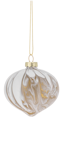 Marbleized Holiday Shape Ornaments