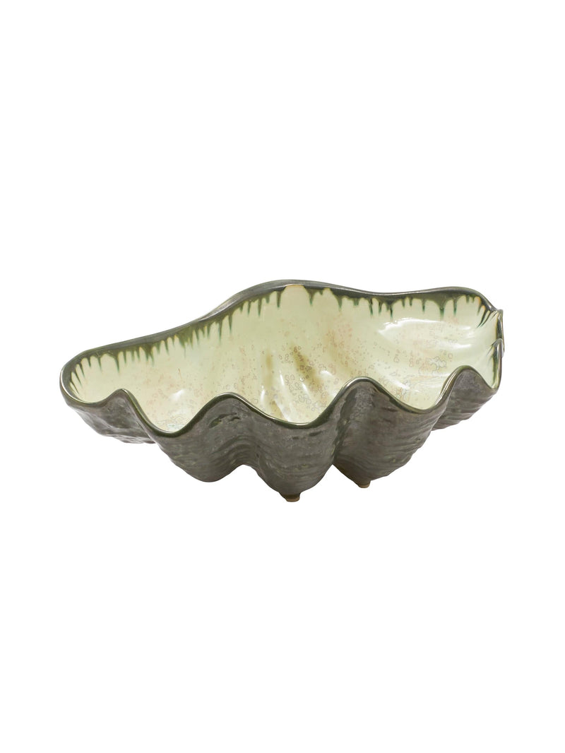 Weston Table Bowls & Basins Mint and Charcoal Sea Clam Bowl