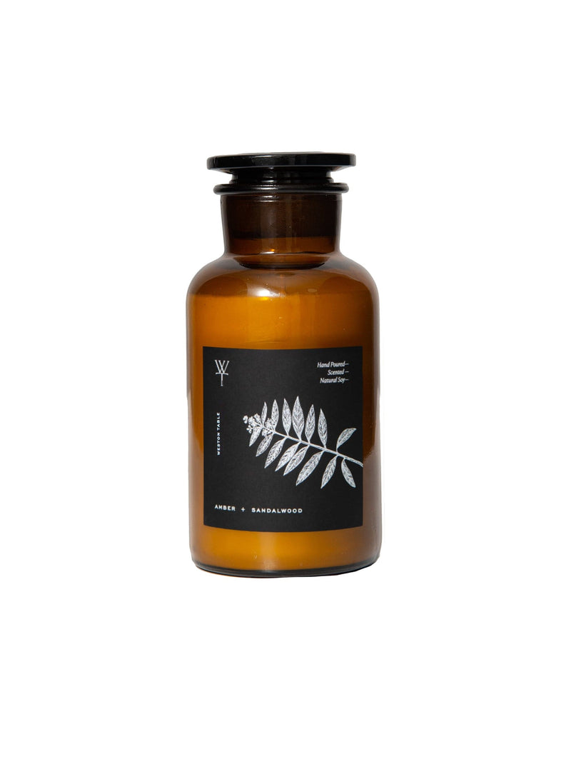 Weston Table Candles Apothecary Amber and Sandalwood Candle