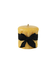 Weston Table Candles Beeswax Drip Pillar Candle 3.5 Inch Diameter
