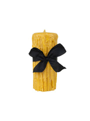 Weston Table Candles Beeswax Drip Pillar Candle 4.5 Inch Diameter