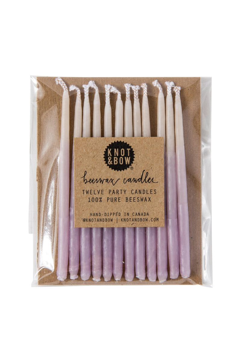 Weston Table Candles Knot & Bow Assorted Beeswax Party Candles