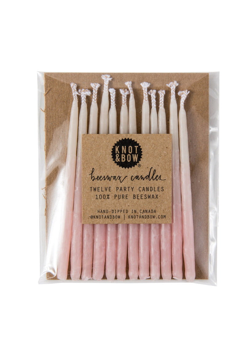 Weston Table Candles Knot & Bow Assorted Beeswax Party Candles