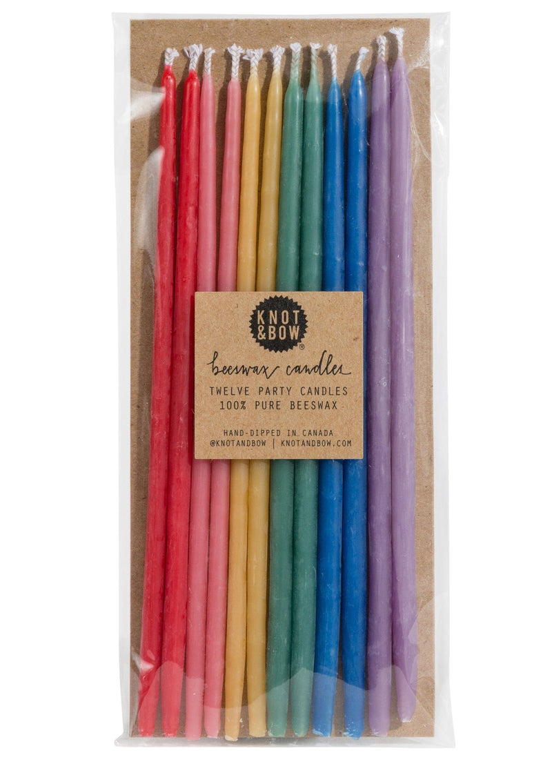 Weston Table Candles Knot & Bow Assorted Beeswax Party Candles