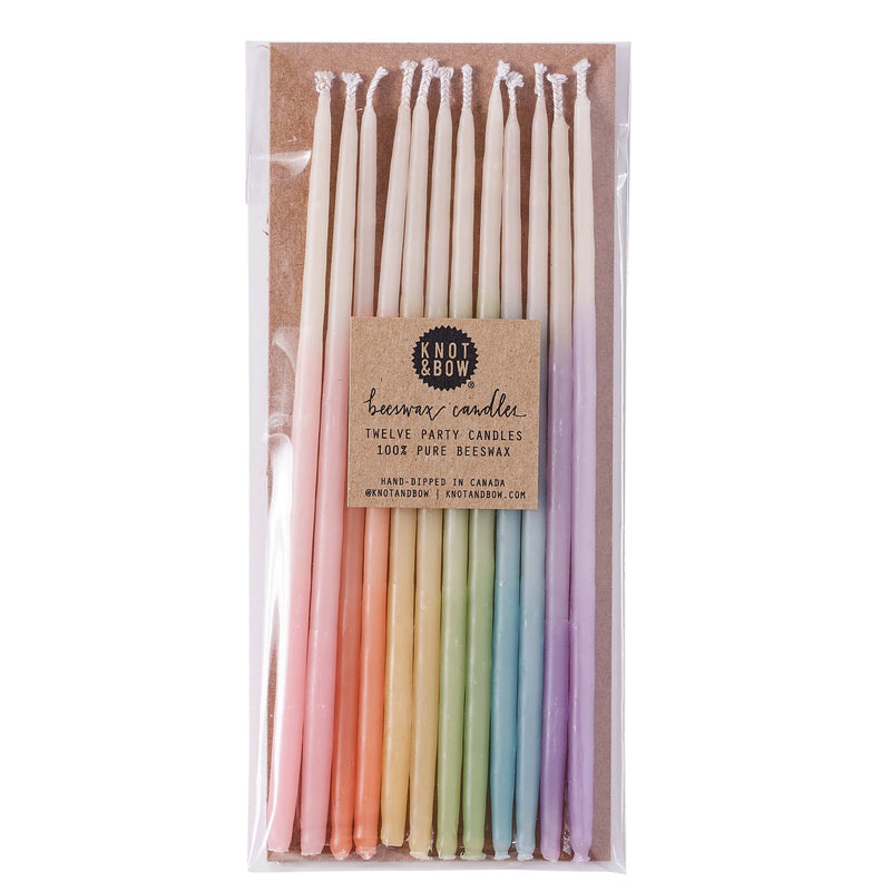 Weston Table Candles Knot & Bow Assorted Beeswax Party Candles