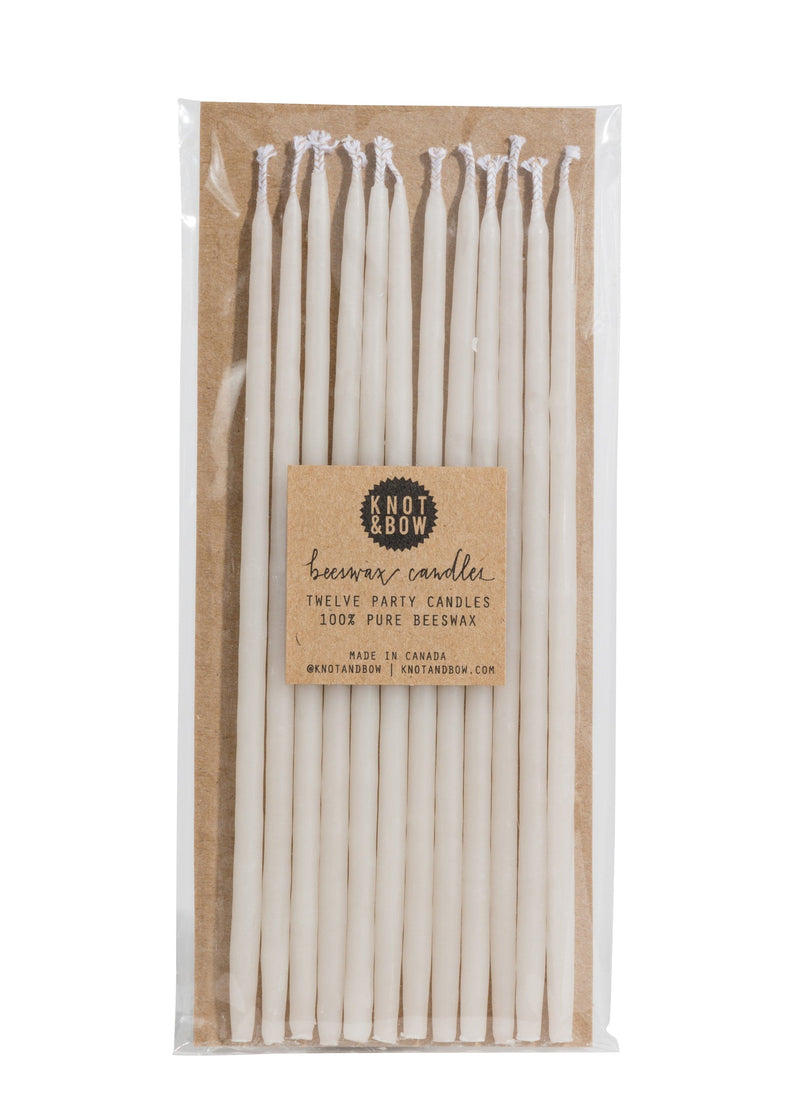 Weston Table Candles Knot & Bow Assorted Beeswax Party Candles