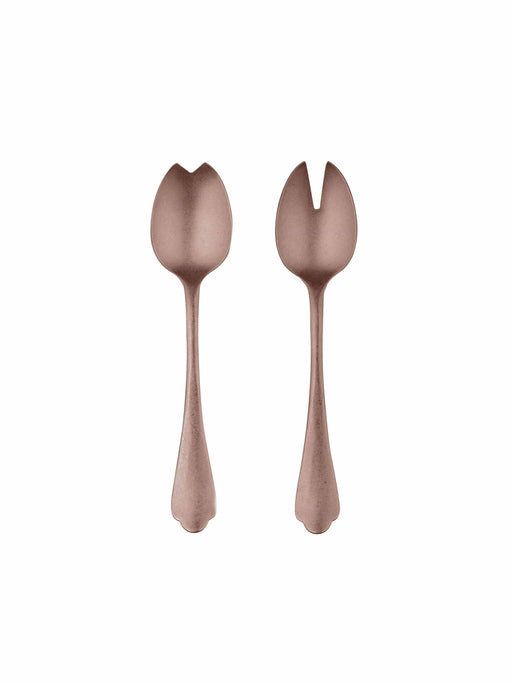 Weston Table Flatware & Serving Utensils Mepra Vintage Bronze Pewter Salad Serving Set