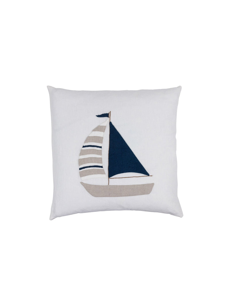 Weston Table Pillows Sailboat Linen Throw Pillow