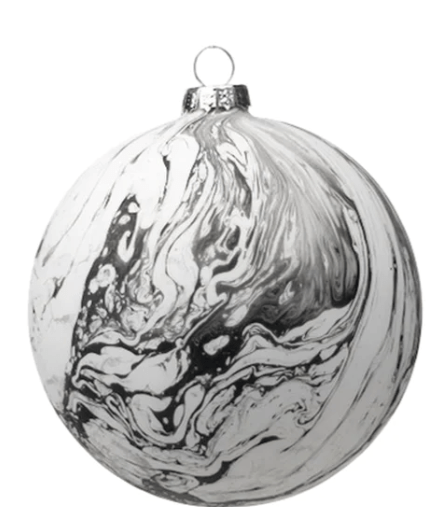 zodax Ornaments Marble Design Ornament - Medium